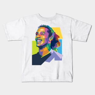 Ronaldinho WPAP Pop Art V3 Kids T-Shirt